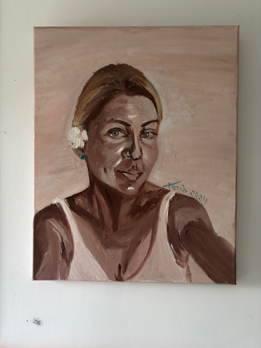 Entre luces y sombras, autoretato