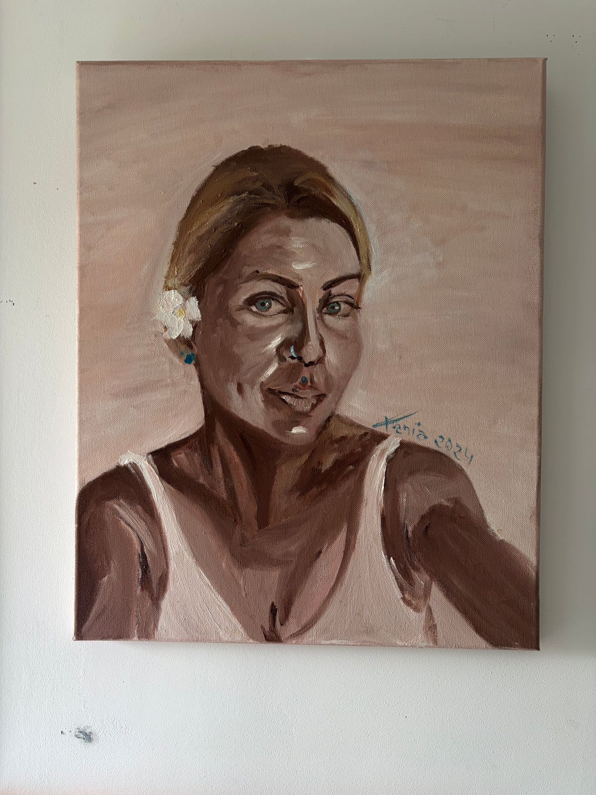 Entre luces y sombras, autoretato