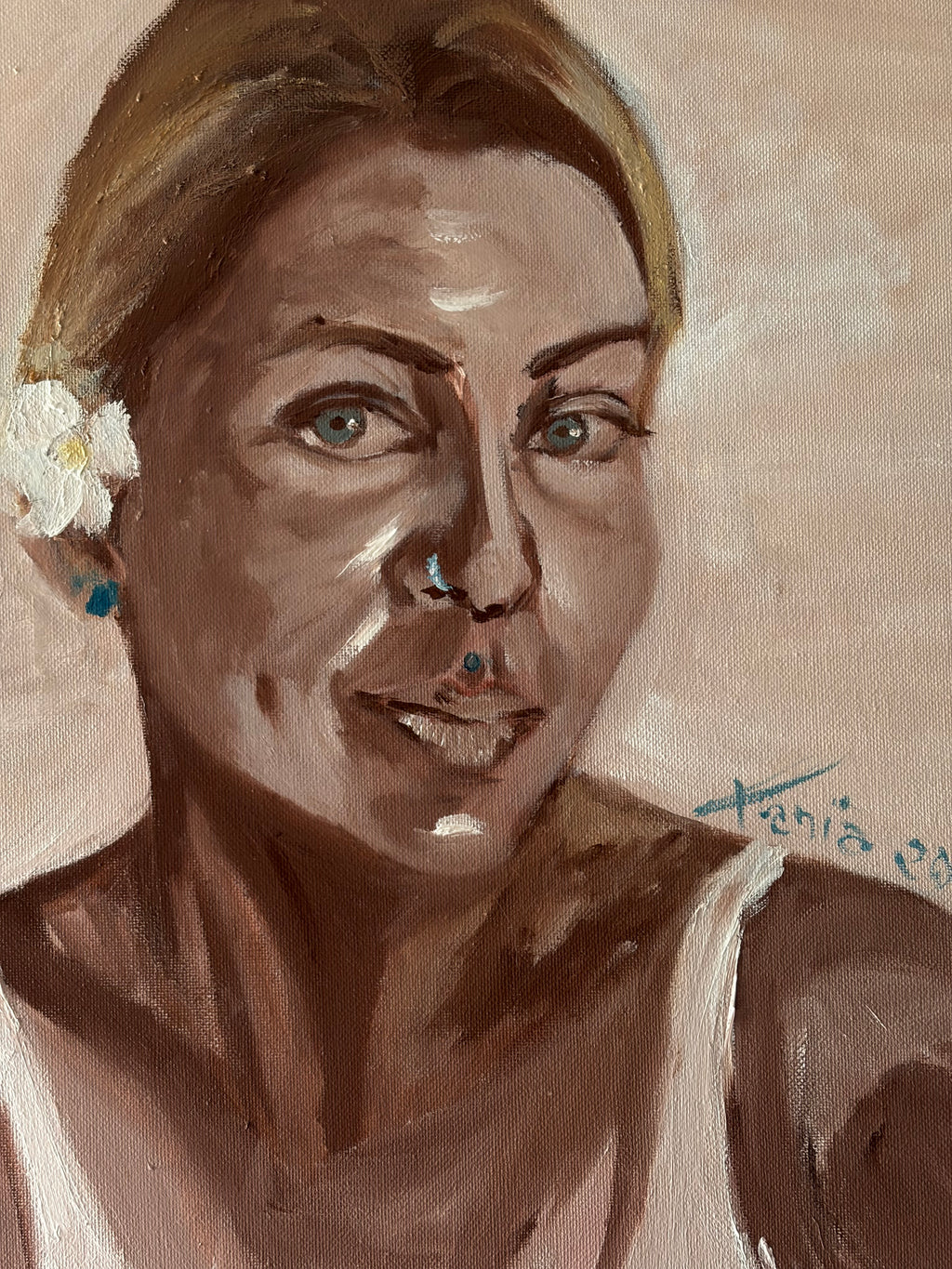 Entre luces y sombras, autoretato