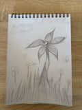 Boceto floreciendo